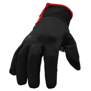 212 Performance TJG-0510 Silicone Palm Zipper Cuff Tundra Jogger Gloves, Large Black