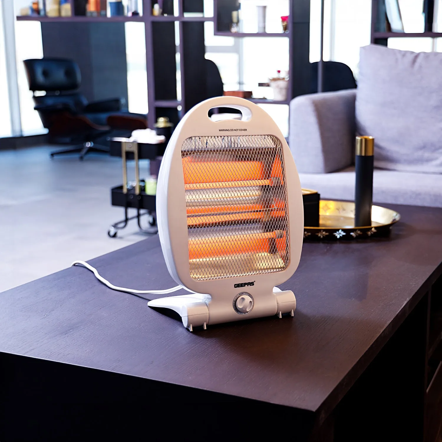 800W Portable Energy Efficient Quartz Halogen Heater