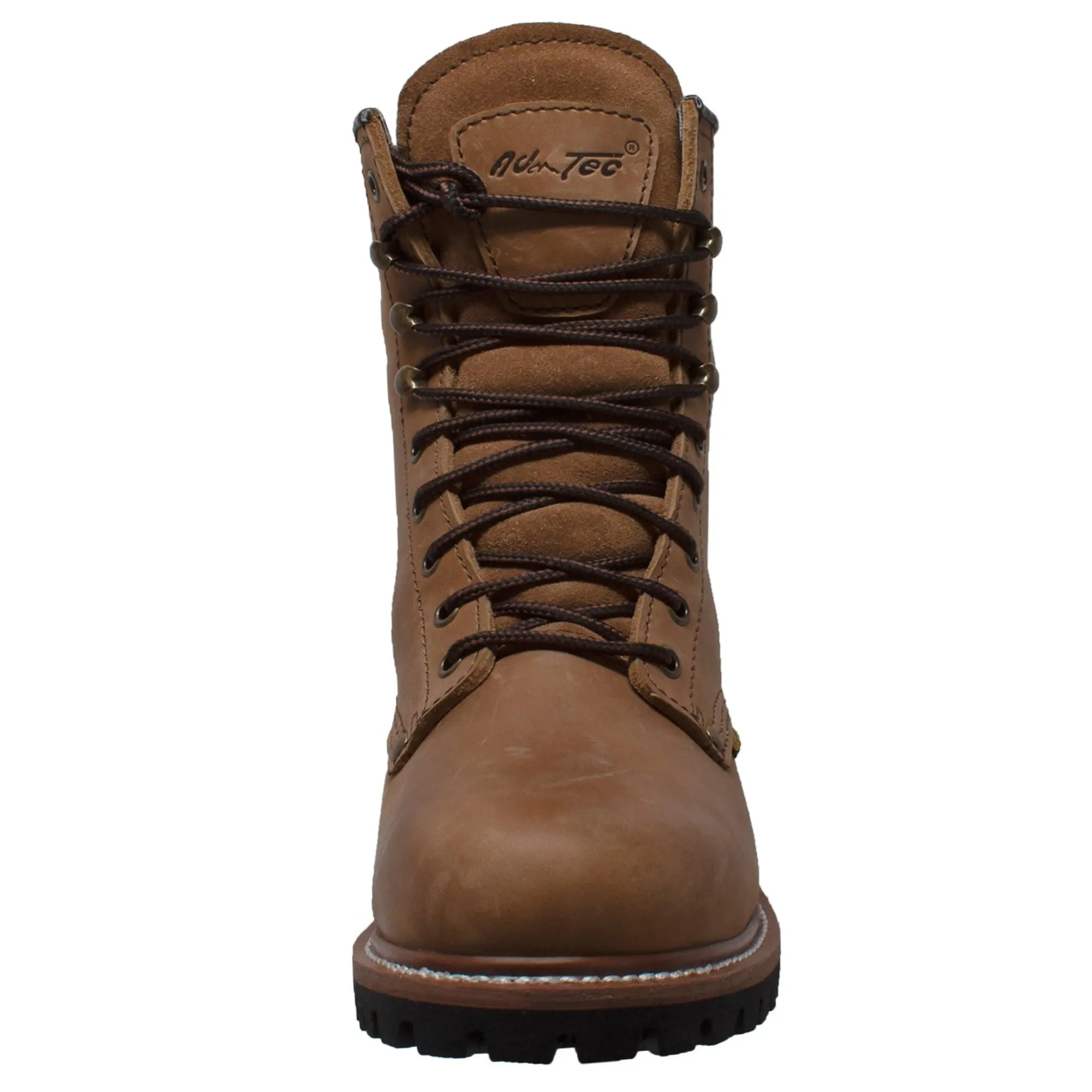 AdTec Men's 9" Waterproof Logger Brown