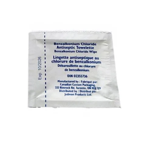 Antiseptic Towelette with Benzalkonium Chloride