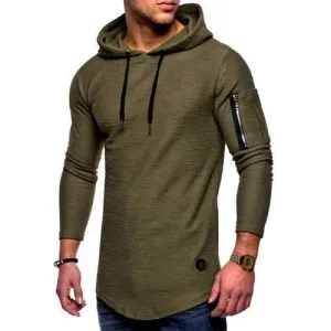 Breathable Long Sleeve Hooded T Shirts