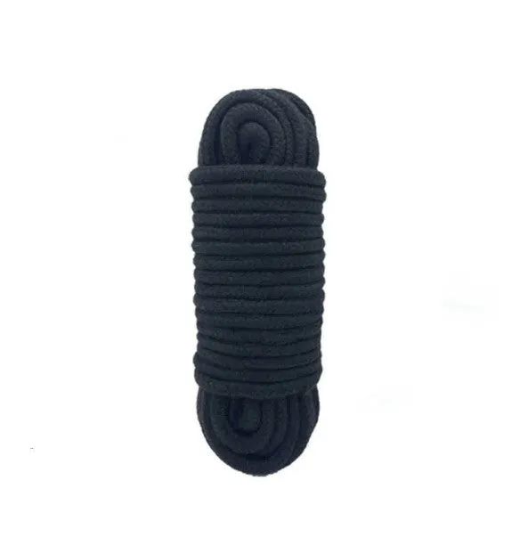 Cotton Rope - 35 feet (Black)