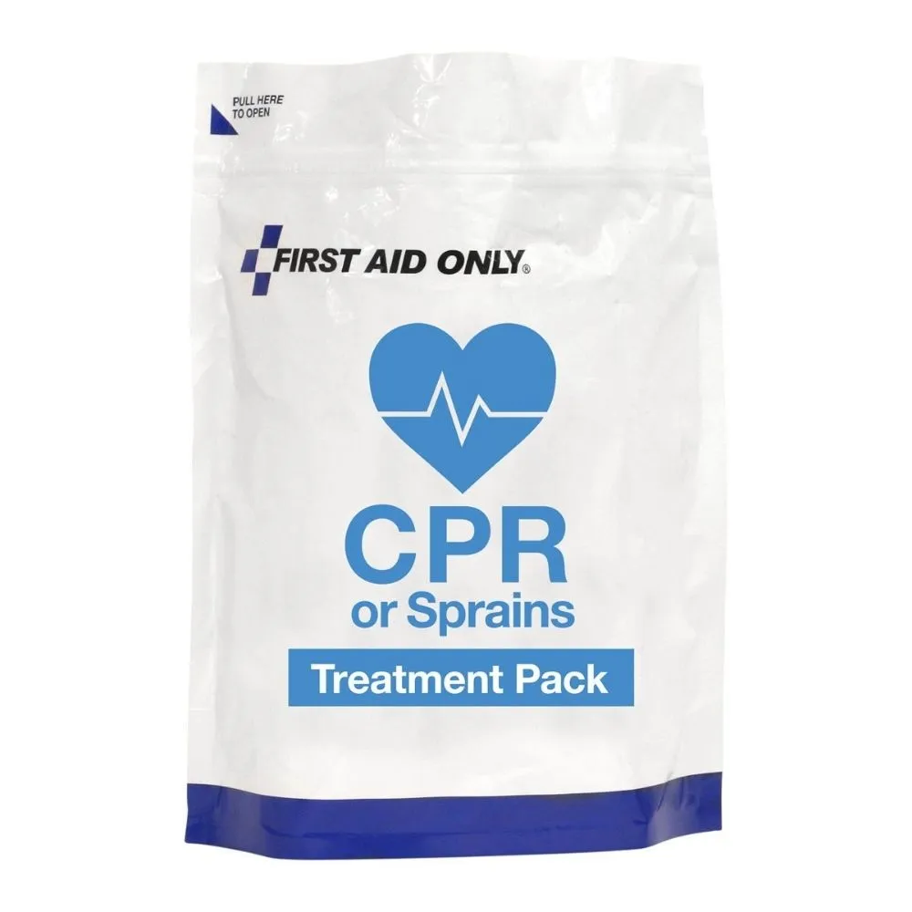 First Aid Only 91165 CPR & Sprains Treatment Pack