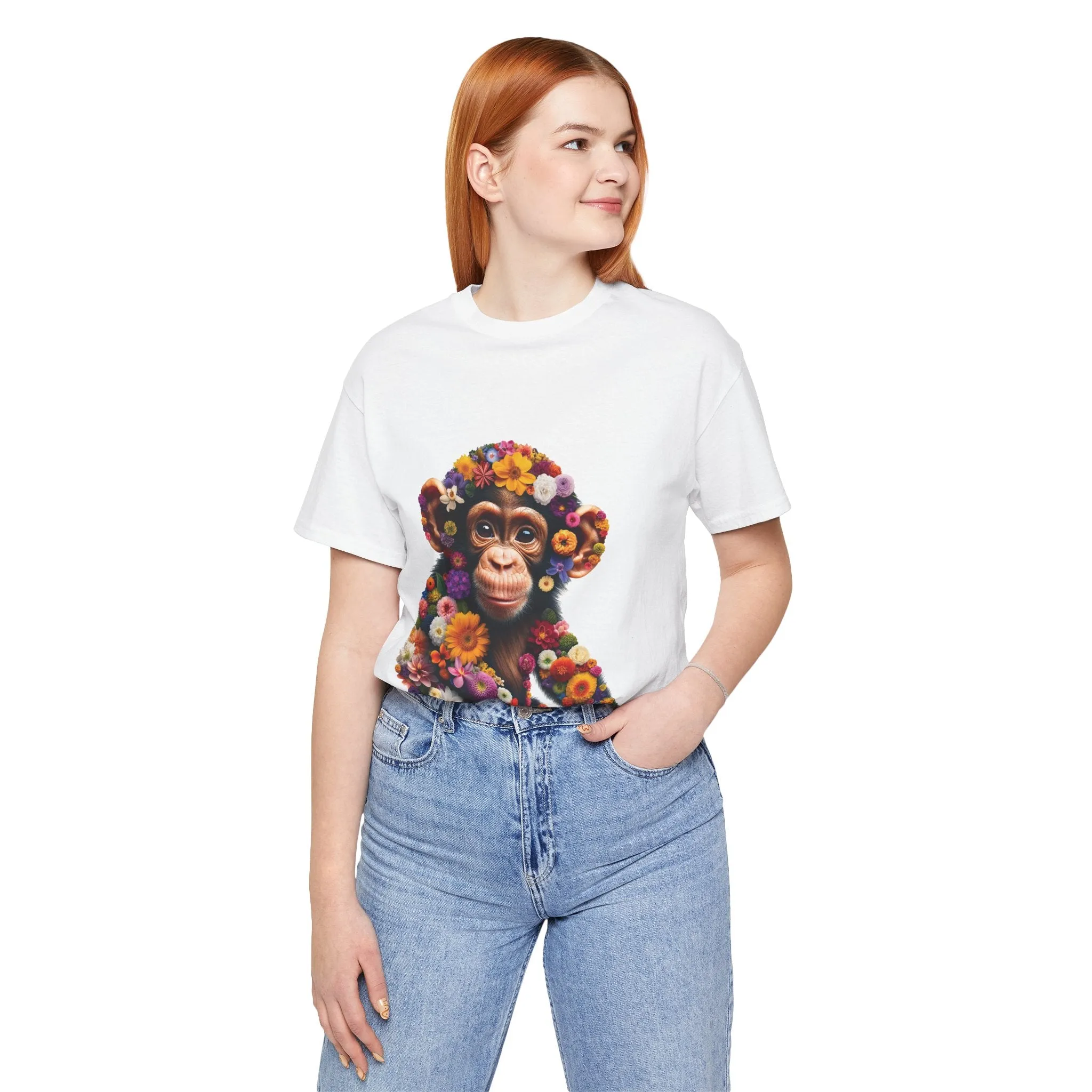 Floral Chimp T-shirt