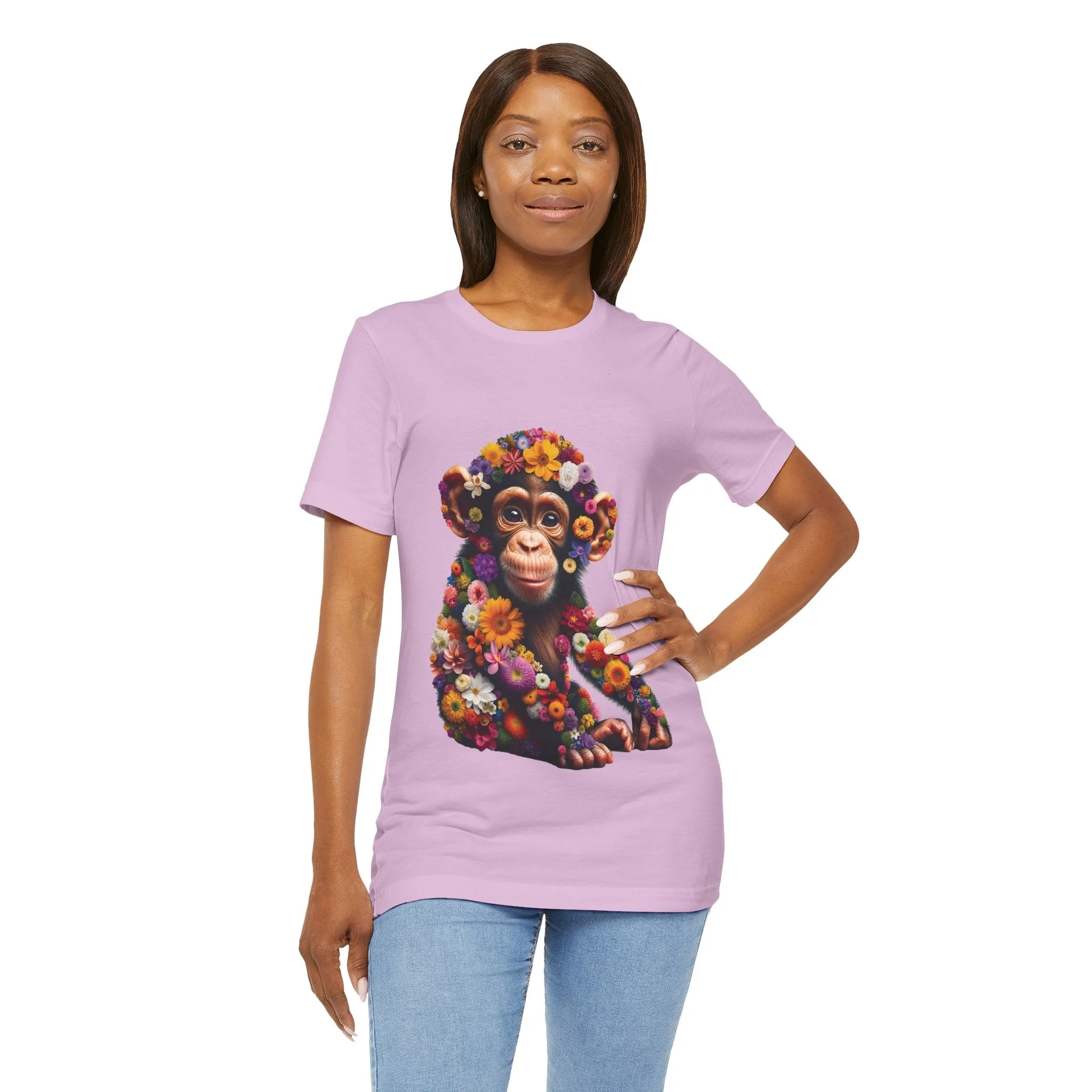 Floral Chimp T-shirt