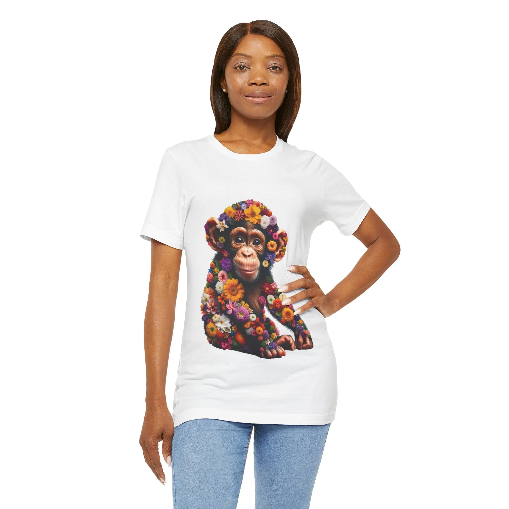 Floral Chimp T-shirt