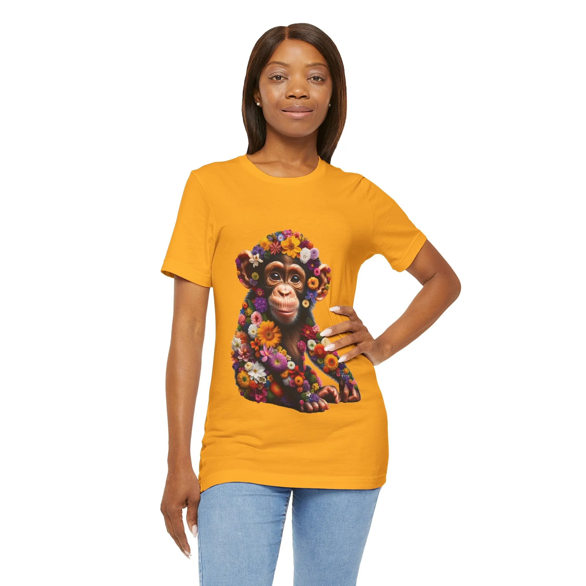 Floral Chimp T-shirt