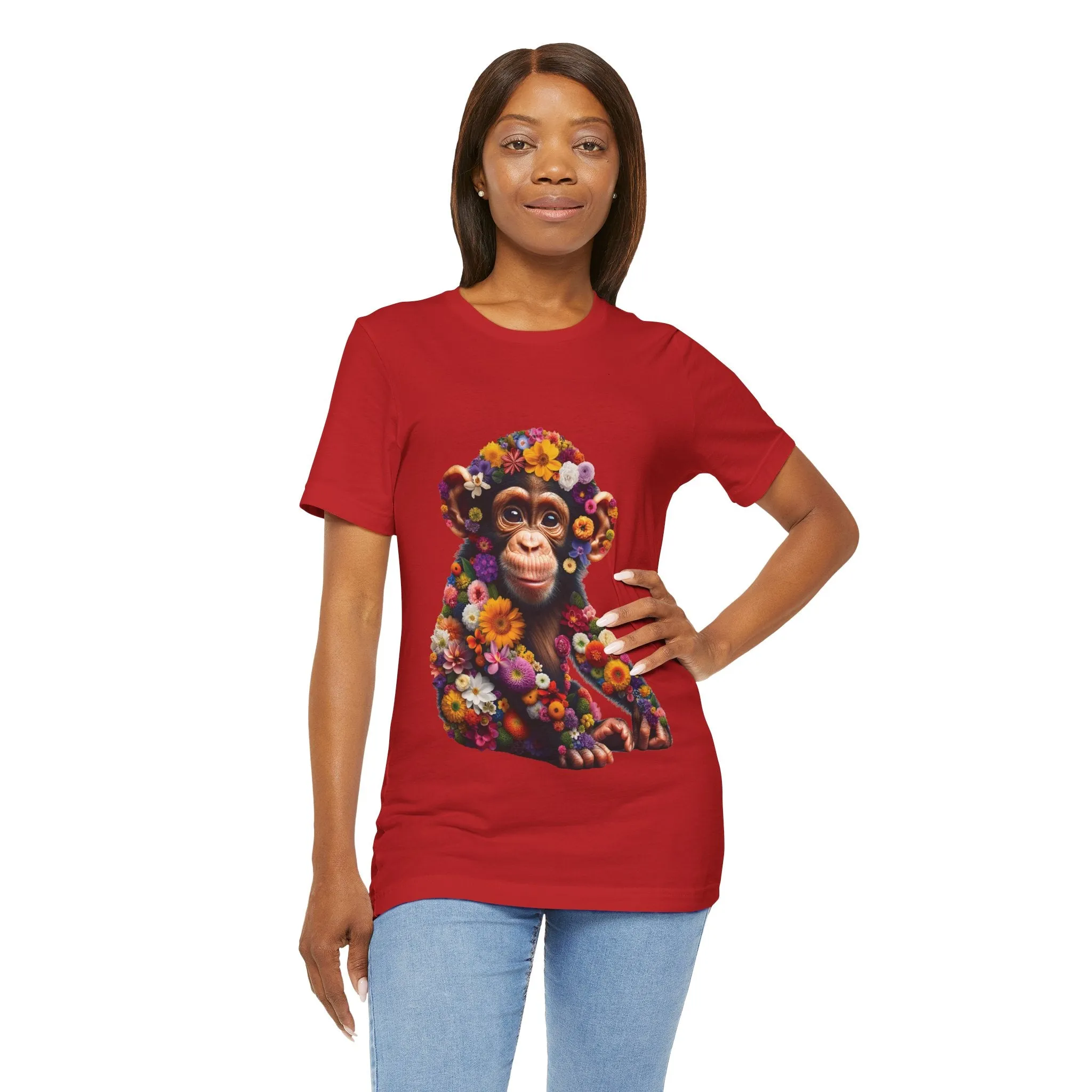 Floral Chimp T-shirt