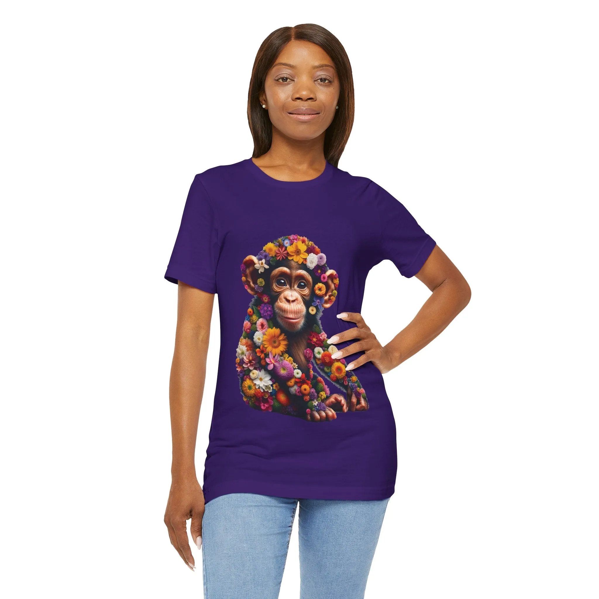 Floral Chimp T-shirt