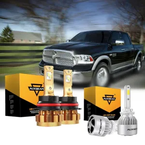 For 2000-2001 Dodge Ram 1500(with 2 headlamps) F-16 Plus Series Built-in Canbus Automotive Grade 14000LM LED Light Bulbs High Low Beam Bundle