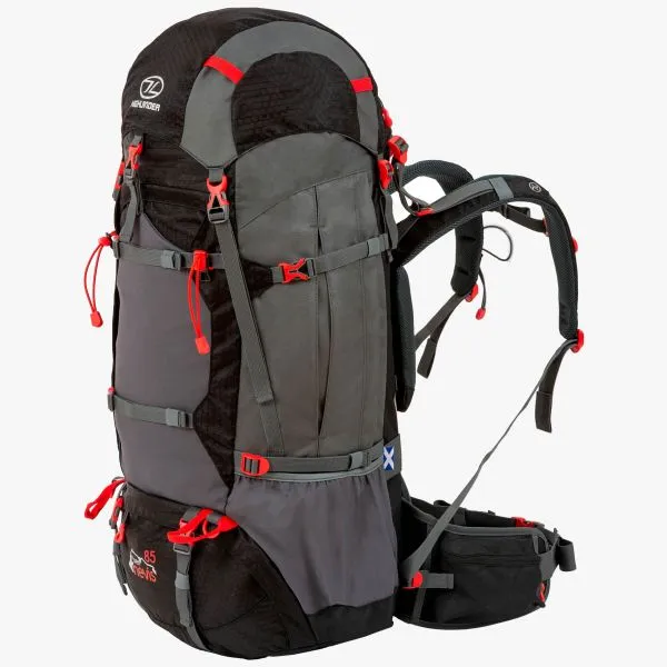 Highlander Ben Nevis 85L Rucksack - Black