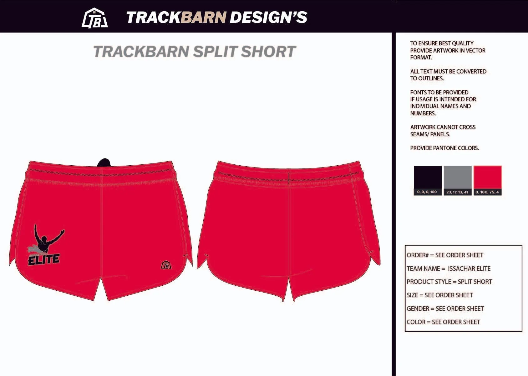 IssaChar-Elite- Womens Split Track Short