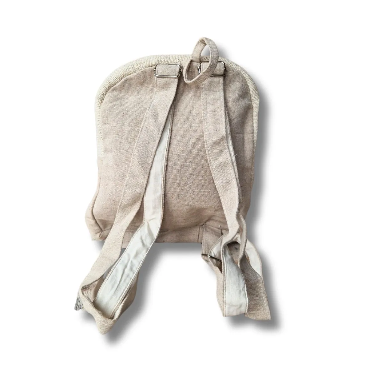 mini natural hemp rucksack