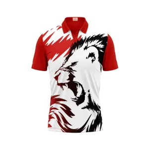 Next Print Customized Polo Neck Red Jersey NPTS12