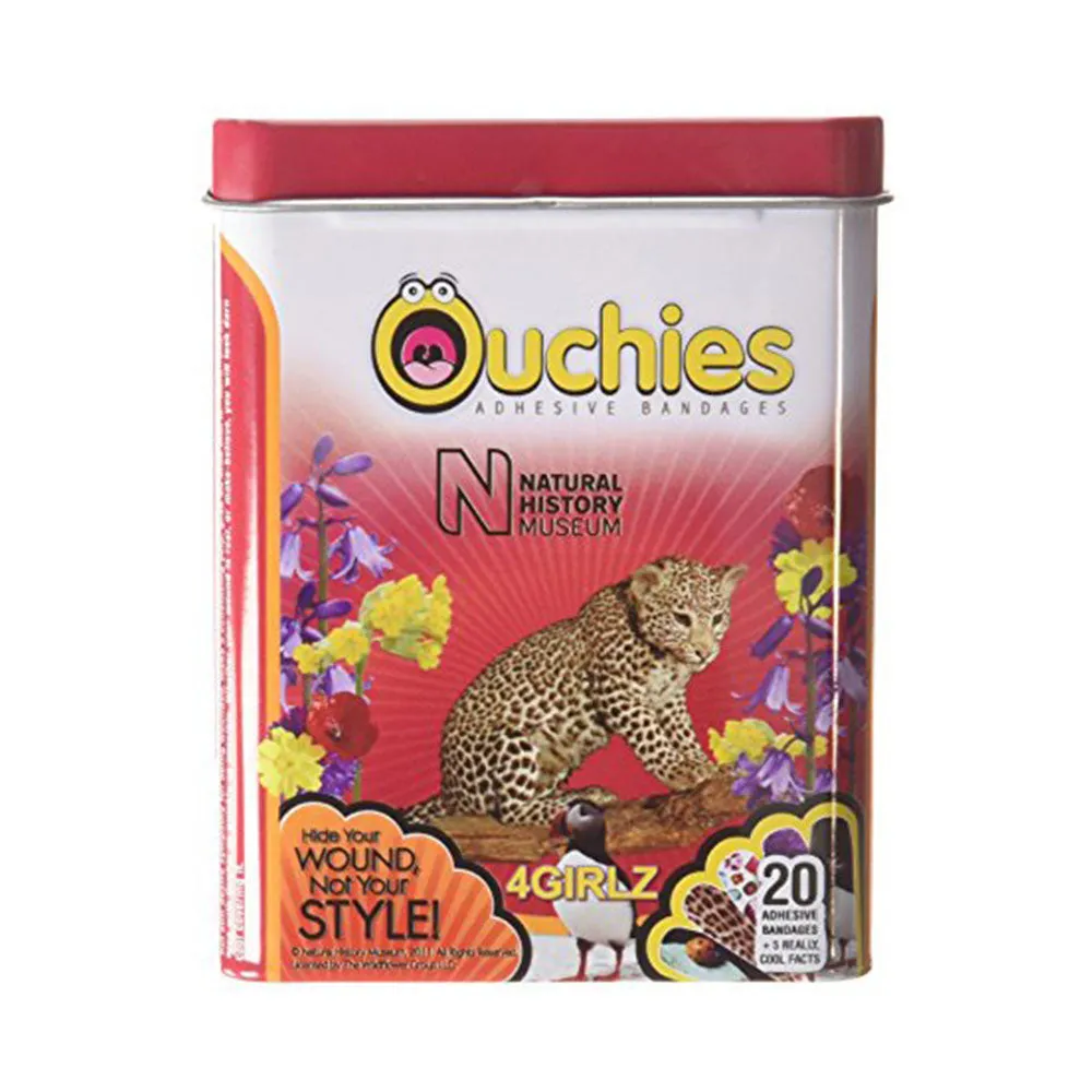 Ouchies Natural History Bandages 4 Girlz 20ct