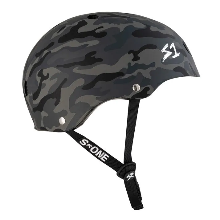 S1 Lifer Black Camo Matte Helmet - Certified