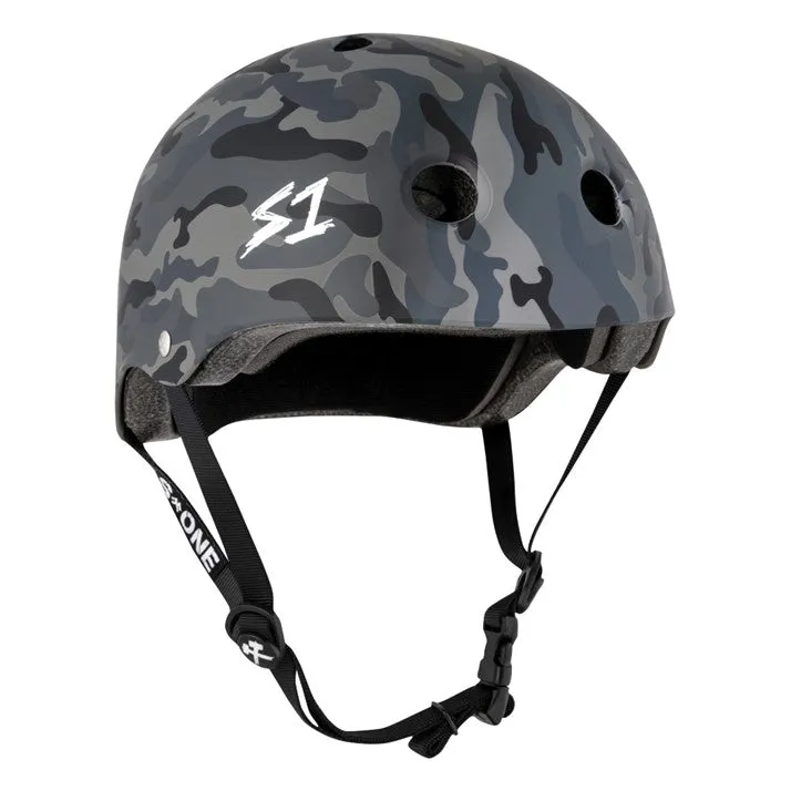 S1 Lifer Black Camo Matte Helmet - Certified