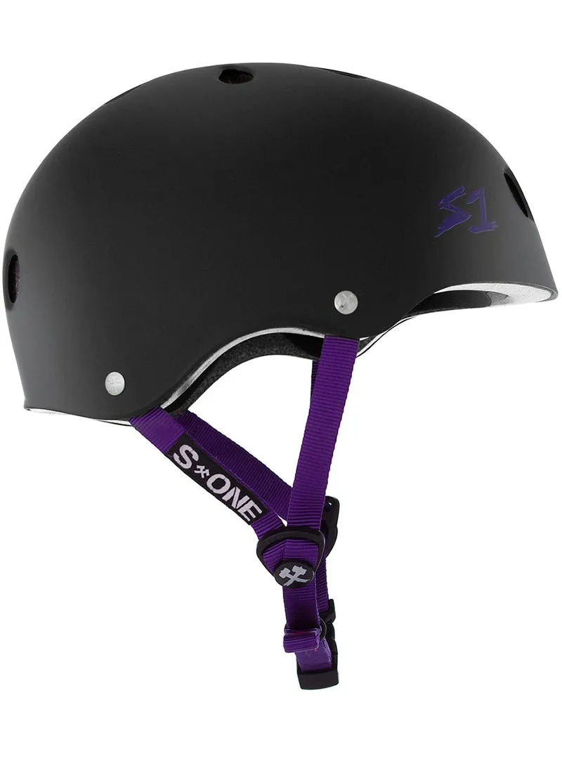 S1 - Lifer | Black Matte w/ Purple Straps