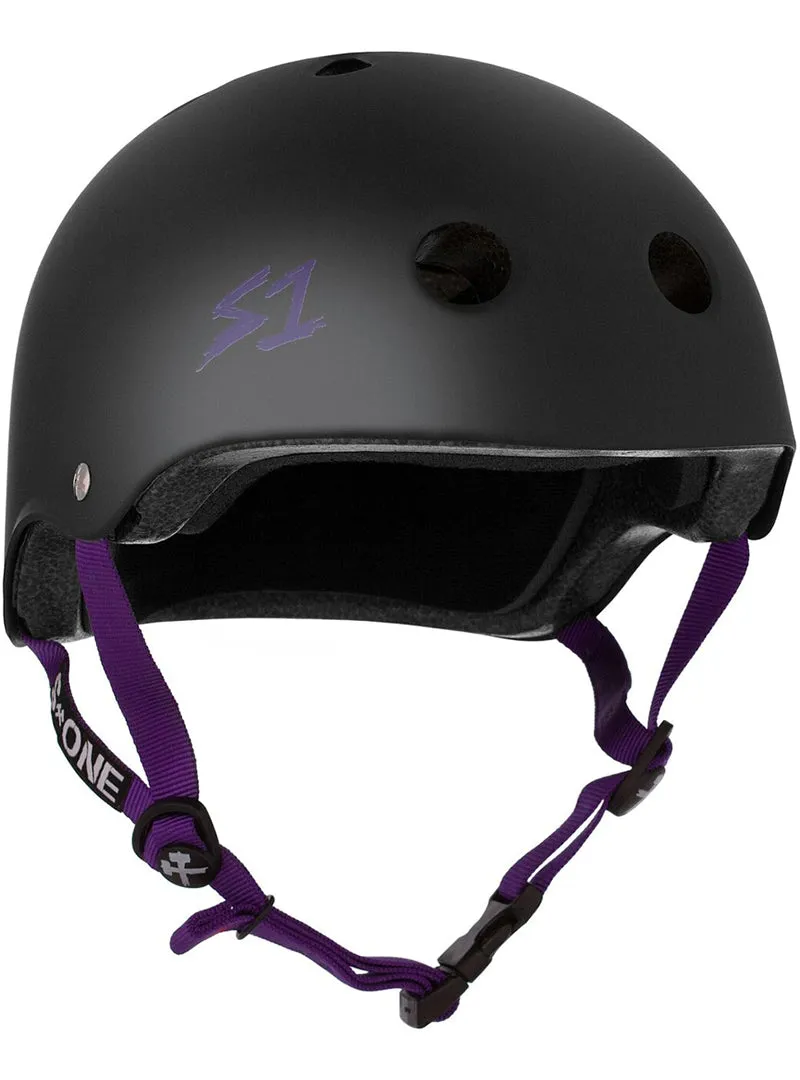 S1 - Lifer | Black Matte w/ Purple Straps