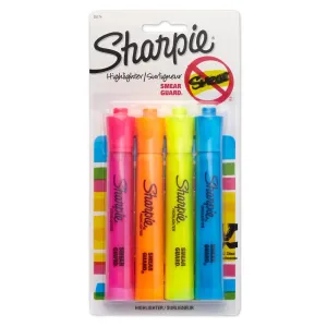 Sharpie Accent Tank Highlighters, Chisel Tip 4pk