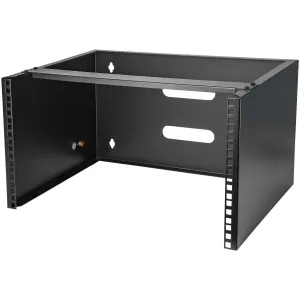 Startech.Com Wall Mount Patch Panel Bracket - 6U - 14In Deep (Wallmount6) - Cabinet - Wall Mountable - Black - 6U - 19"