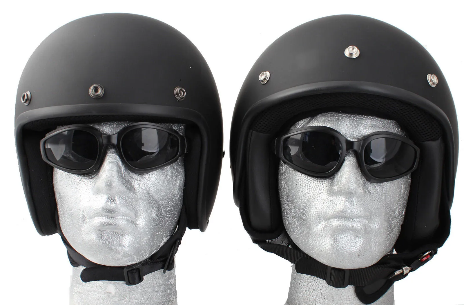 Stealth Captain America - Daytona Matt Low Profile D.O.T. Open Face Helmet