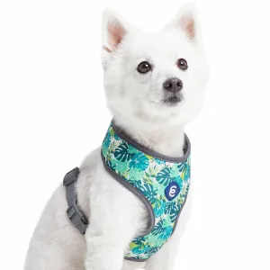 Summer Vacation Tropical Dog Harness Vest, Palm Leaves Hawaiian Harness